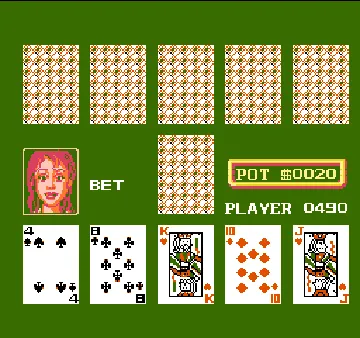 AV Poker (Japan) (En) (Rev 1) (Unl) screen shot game playing